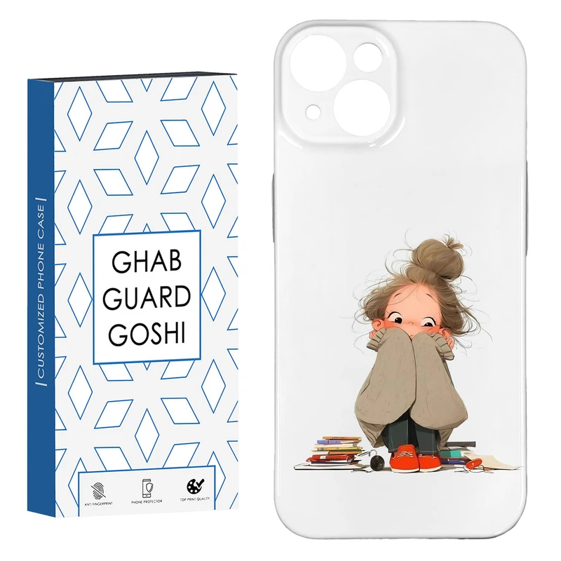 کاور قاب گارد گوشی طرح  فانتزی دختر ملوس  کد HARD-06   مناسب برای گوشی موبایل اپل IPHONE 13 / 14