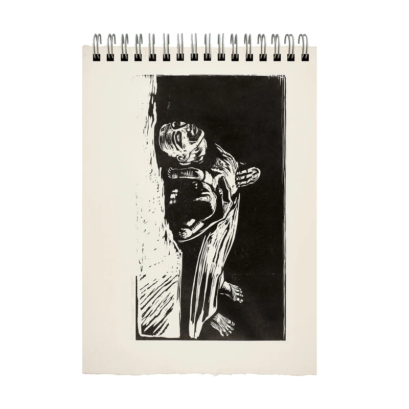 دفتر طراحی 40 برگ مدل کته کلویتز خوابیده کد a5-15