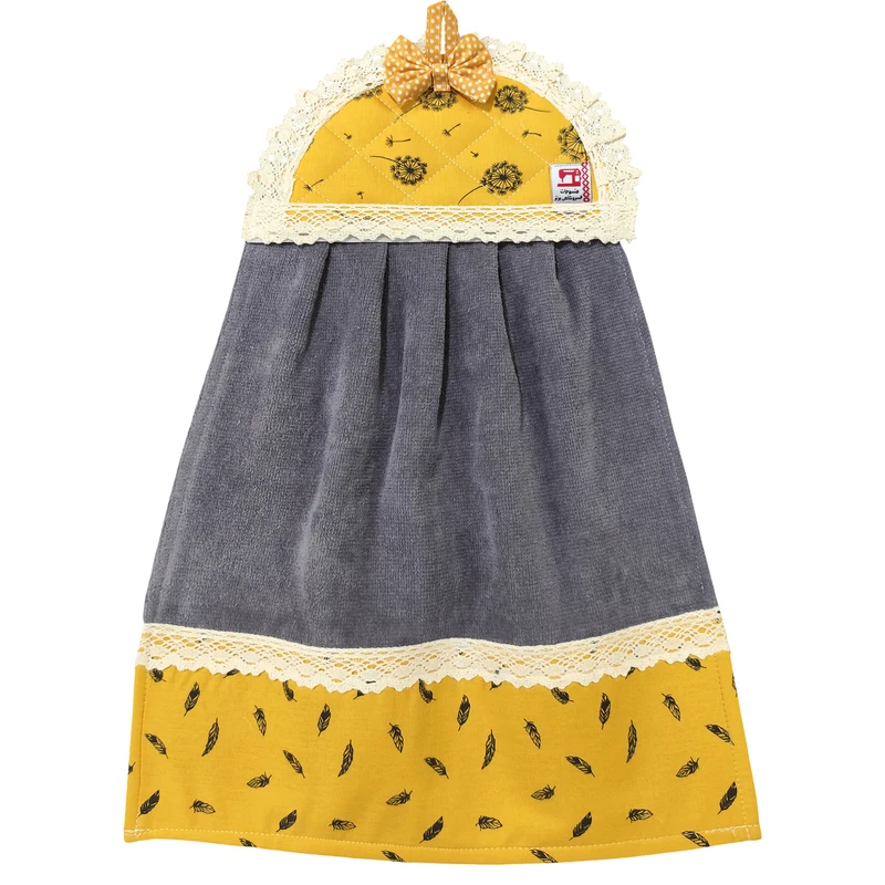   حوله آشپزخانه منسوجات خسروشاهی برتر طرح پرواز قاصدک کد HL21 سایز 45x35 سانتی متر