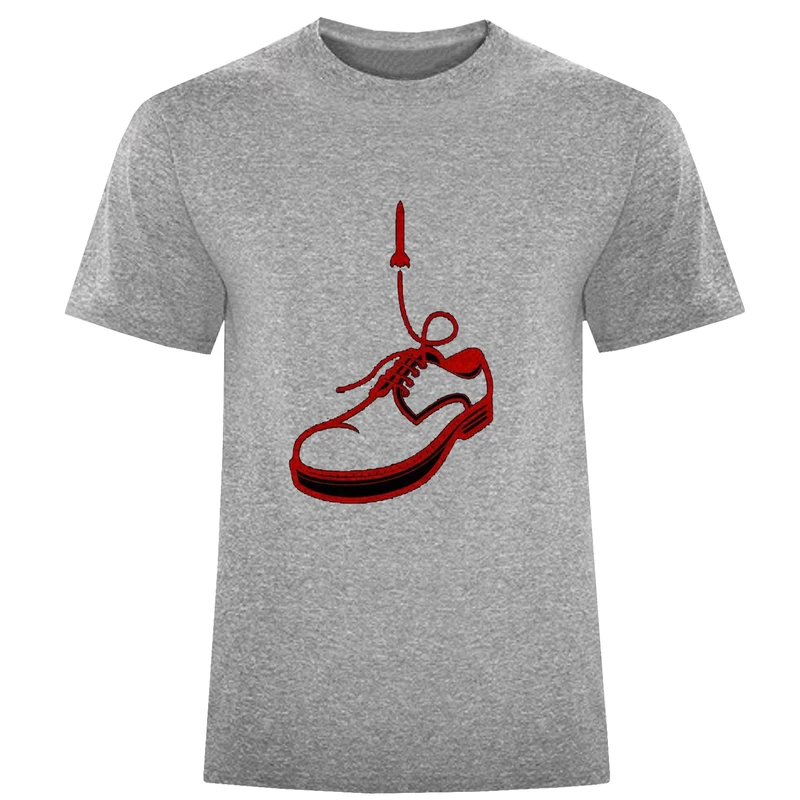 تی شرت آستین کوتاه مردانه مدل کفش D145