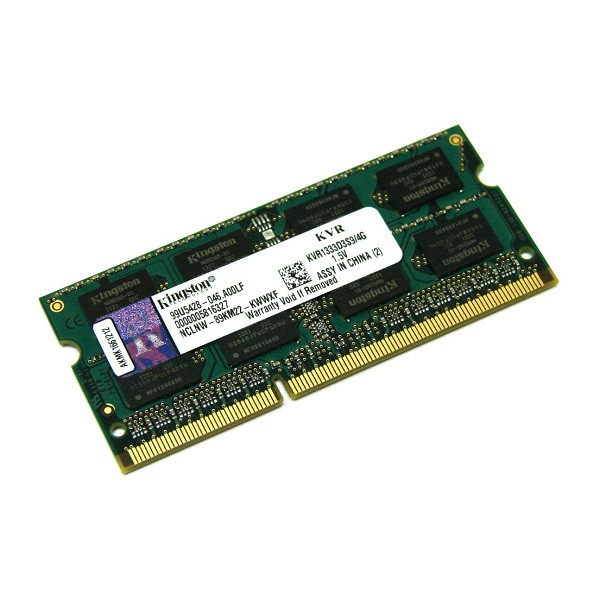 رم لپ تاپ DDR3 تک کاناله 1333 مگاهرتز CL9 کینگستون مدل KVR1333D3S9 ظرفیت 4 گیگابایت
