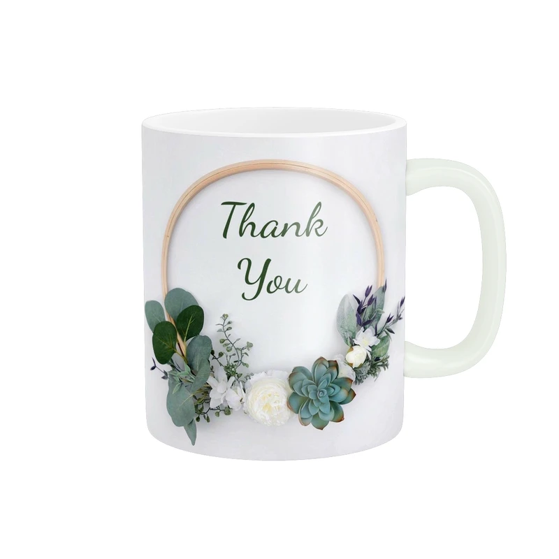 ماگ پاد آفرین طرح گل زیبا کد 83