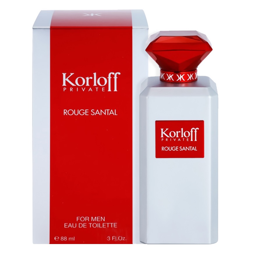 ادو تویلت مردانه کارلوف مدل ROUGE SANTAL با رایحه خنک حجم 88 میلی لیتر