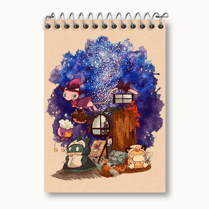 دفتر یادداشت 50 برگ خندالو مدل بازی پوکمون (pokemon) کد 32727