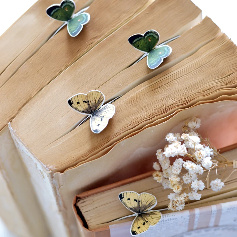 عکس شماره 4 : نشانگر کتاب مدل پروانه و گل کد 1002