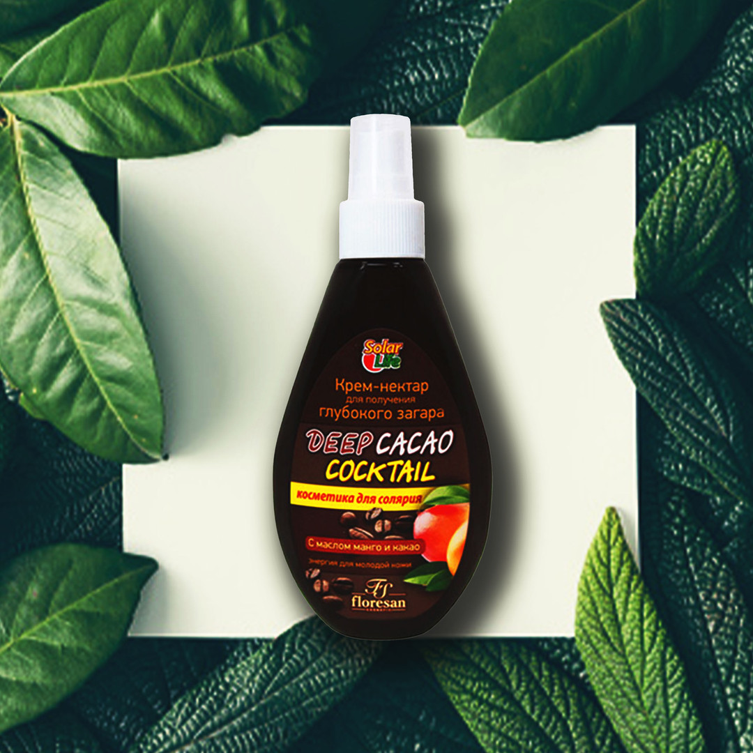 لوسیون برنزه کننده فلورسان مدل DEEP CACAO COCKTAIL حجم 160 میلی لیتر بسته 15 عددی