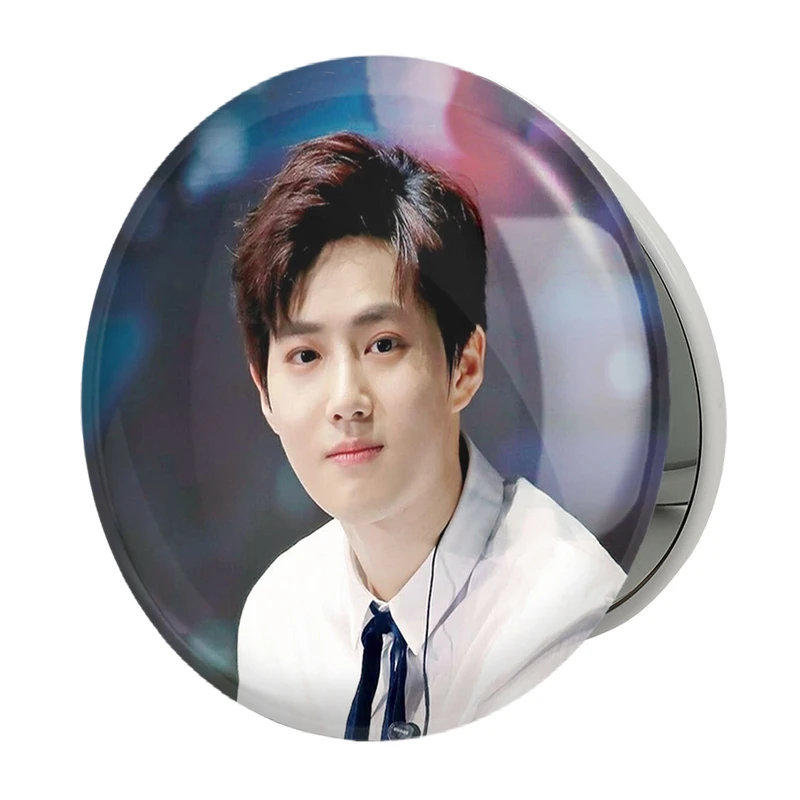 آینه جیبی خندالو طرح سوهو گروه اکسو EXO مدل تاشو کد 13492 