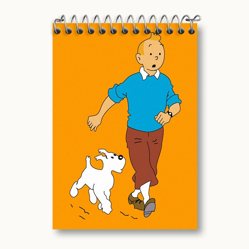 دفتر یادداشت 50 برگ خندالو مدل تن تن (Tintin) کد N66