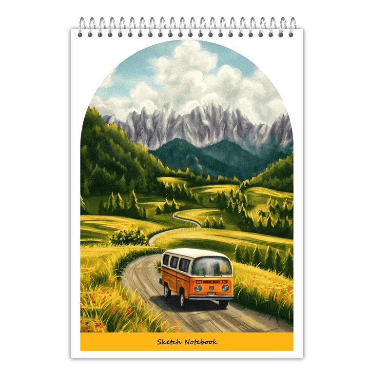 دفتر طراحی 50 برگ آی چاپ مدل جنگل کد 888