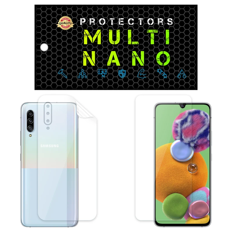 محافظ صفحه نمایش مولتی نانو مدل X-SFT مناسب برای گوشی موبایل سامسونگGalaxy  A90 5G به همراه محافظ پشت