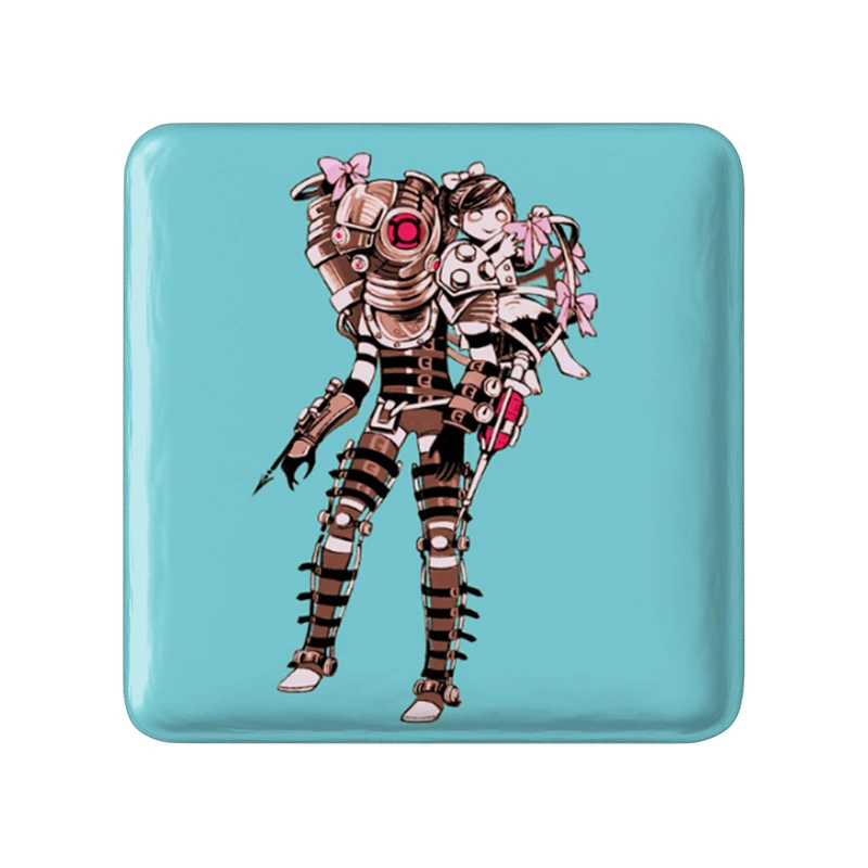 مگنت خندالو طرح بازی بایوشاک (Bioshock) مدل مربعی کد 31340