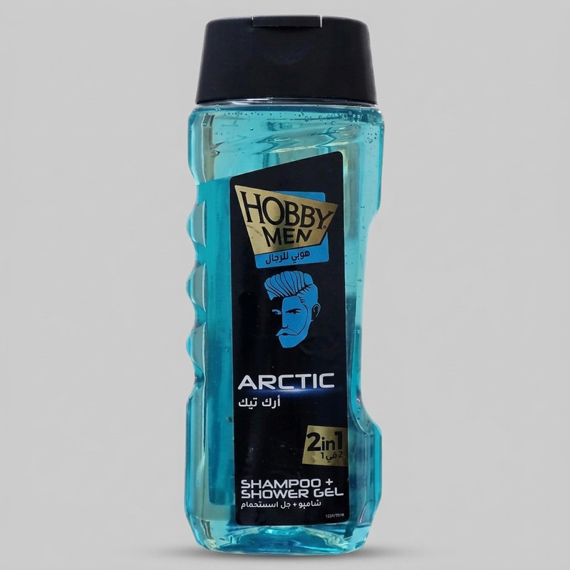 شامپو بدن ژلی هوبی مدل ARCTIC حجم 400 میلی‌لیتر حاوی گلیسیرین و سیتریک اسید مناسب انواع پوست