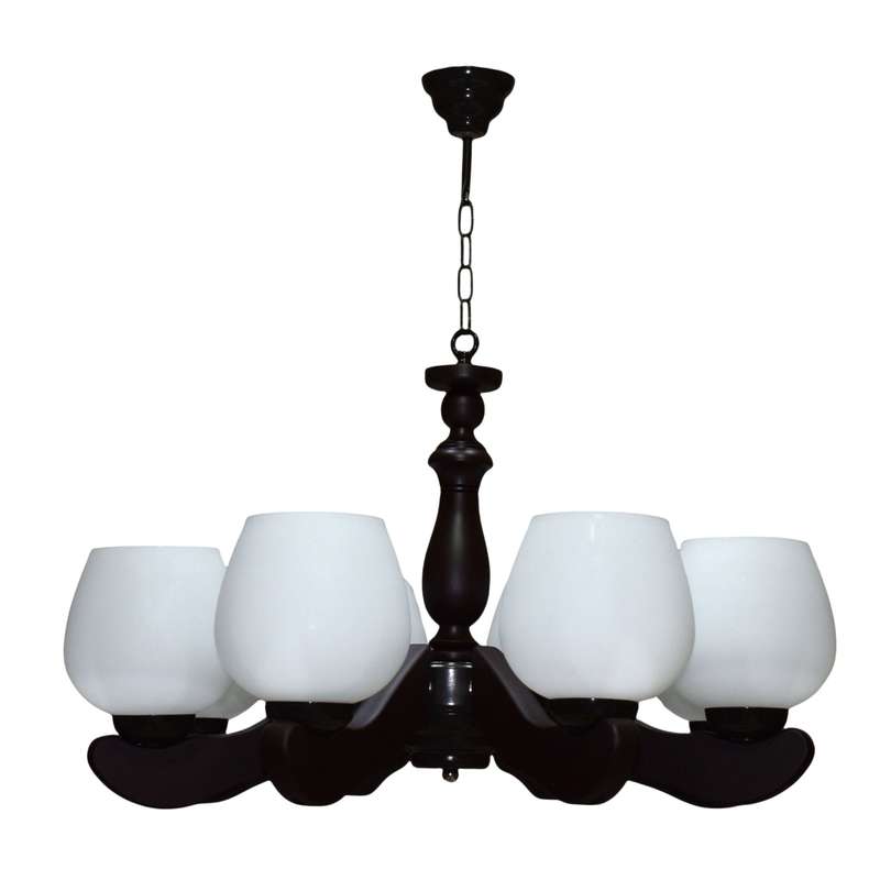 لوستر چوبینه 8 شعله کد C120/8