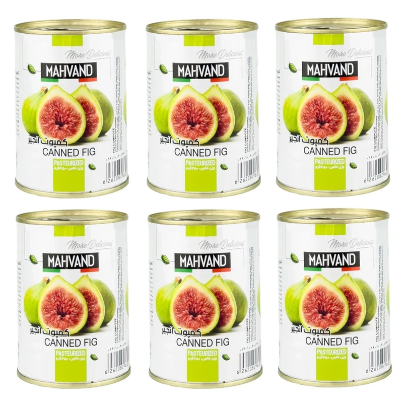 کمپوت انجیر ماهوند - 350 گرم مجموعه 6 عددی