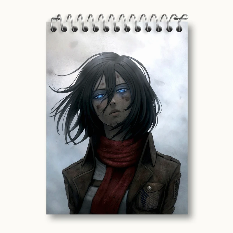 دفتر یادداشت 50 برگ خندالو مدل میکاسا اکرمن انیمه اتک آن تایتان Attack on Titan کد 18520
