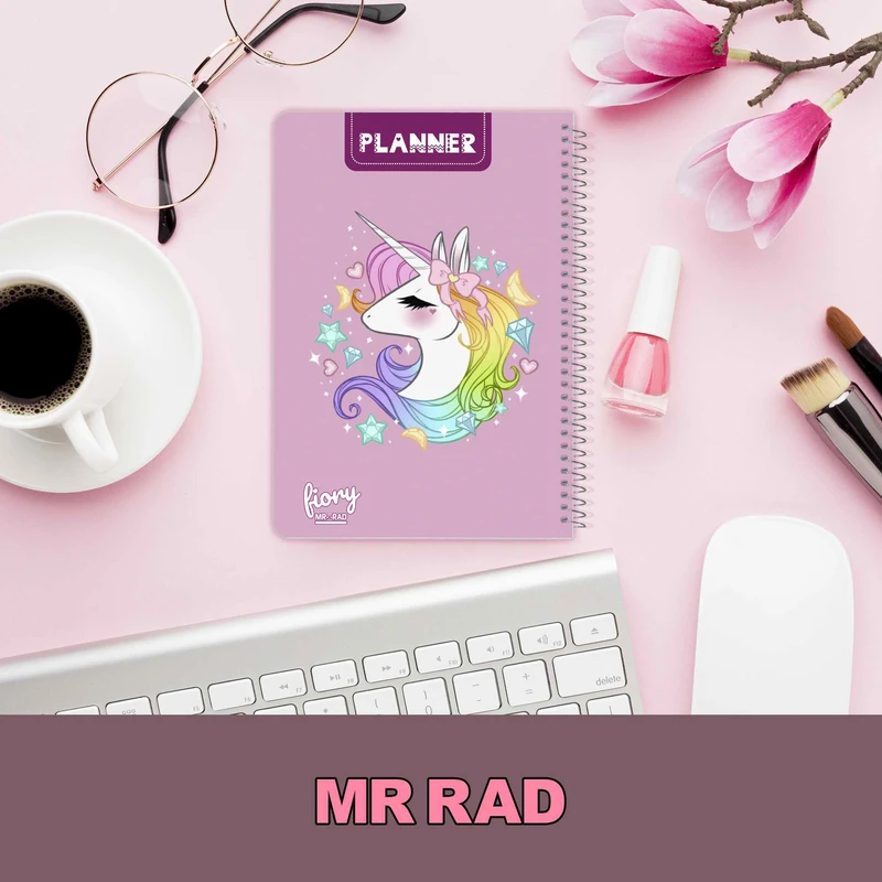 عکس شماره 9 : دفتر برنامه ریزی مستر راد طرح اسب تک شاخ مدل پلنر روزانه کد unicorn 1678