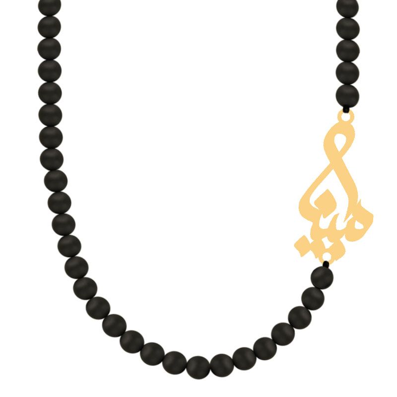 گردنبند طلا 18 عیار زنانه کرابو طرح مبینا مدل Kr72454 -  - 1