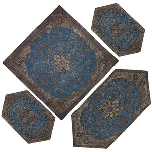 ست 4 تکه رومیزی ترمه مدل 007854