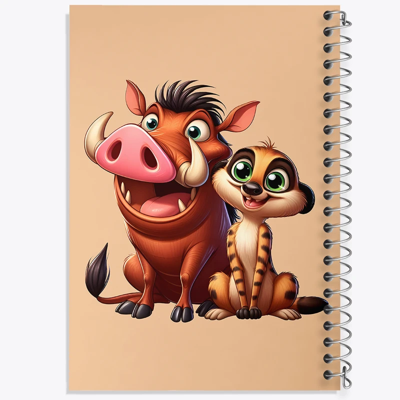 دفتر شطرنجی 50 برگ خندالو طرح شیر شاه کد F7679