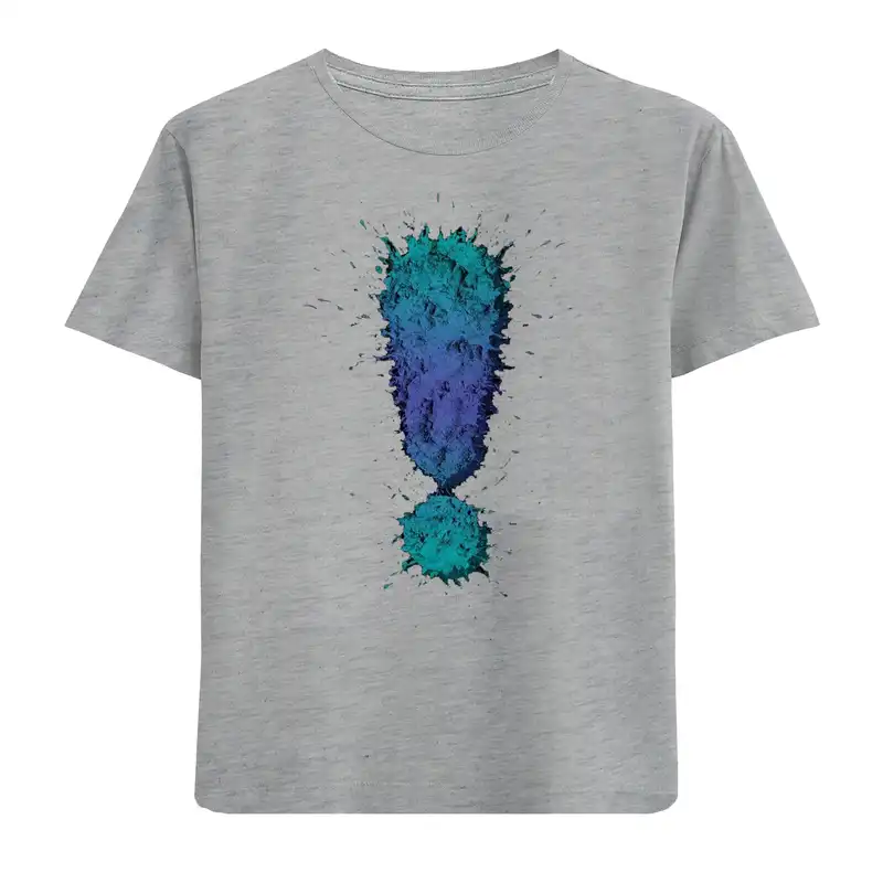 تی شرت آستین کوتاه پسرانه مدل علامت تعجب