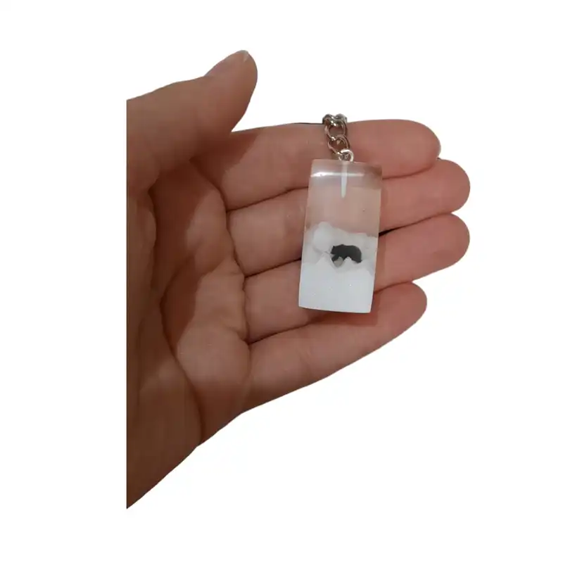 جاکلیدی رزینی مدل خرس قطبی شبتاب