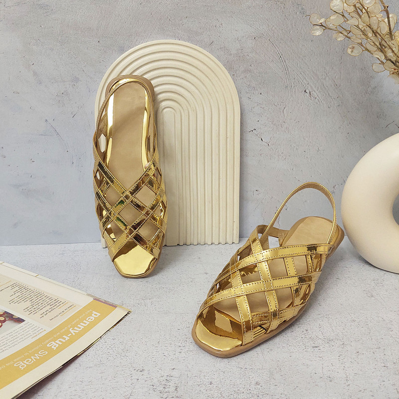 صندل زنانه مدل بهار کد BAH-GOL