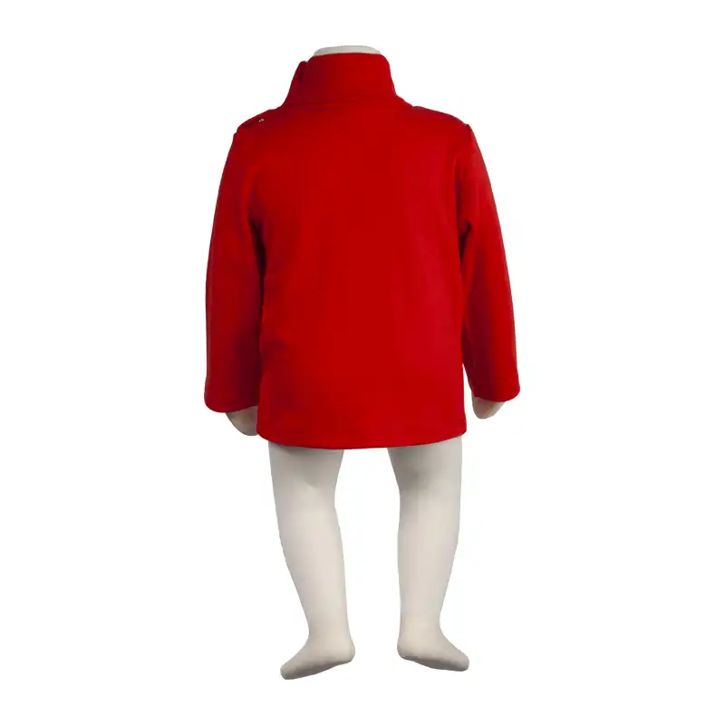 بلوز آستین بلند نوزادی کد 140011 رنگ قرمز