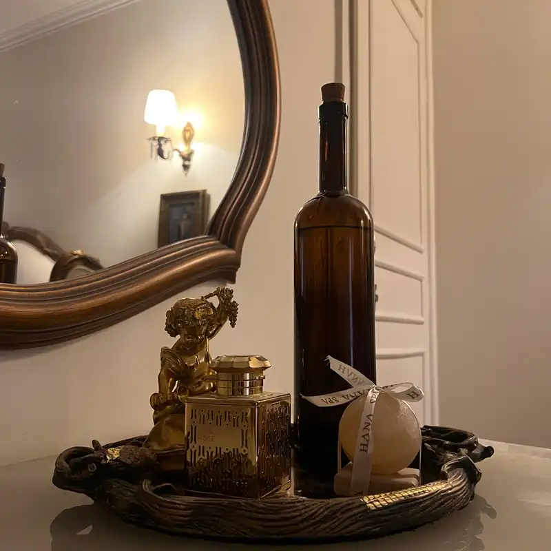 بطری شیشه ای مدل ساده