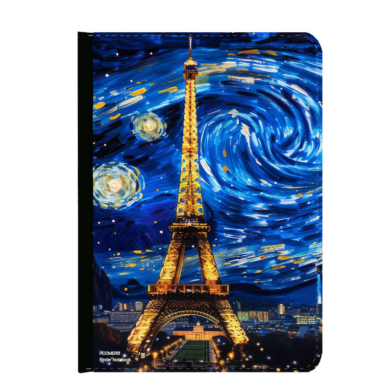 کلاسور هومرو مدل KL1243 طرح نقاشی شب پر ستاره برج ایفل