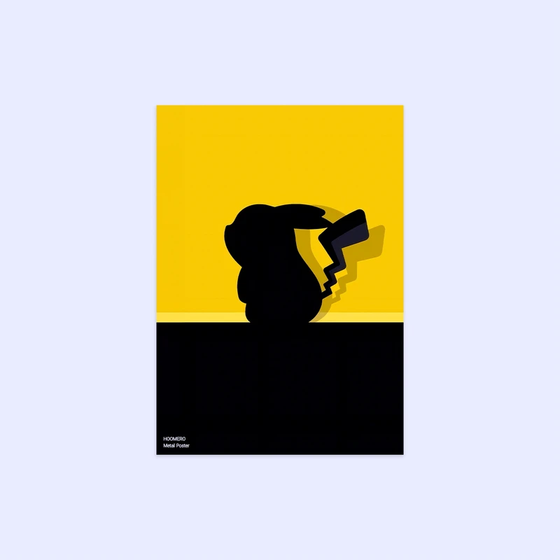 پوستر هومرو مدل فلزی طرح انیمه پوکمون پیکاچو کد PS1419