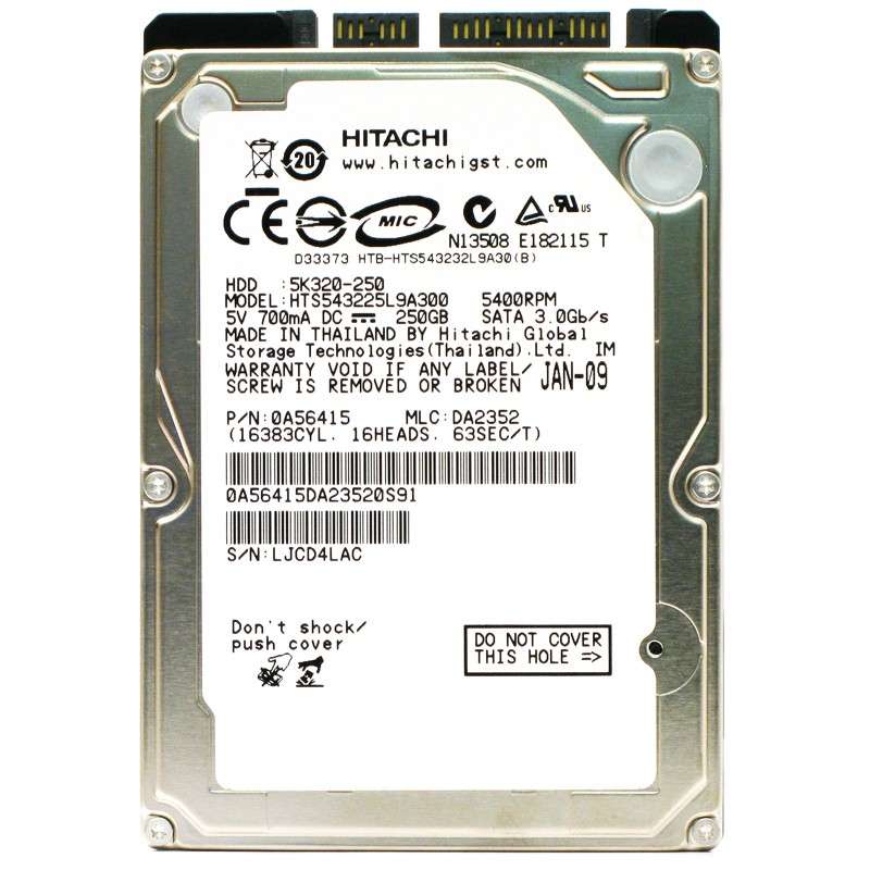 هارددیسک اینترنال هیتاچی مدل 5K320-250 ظرفیت 250 گیگابایت هارددیسک اینترنال هیتاچی مدل 5K320-250 ظرفیت 250 گیگابایت