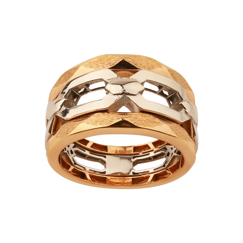 انگشتر طلا 18 عیار زنانه با طرح پورتوفینو صلاحی گلد مدل 560 سایز 55