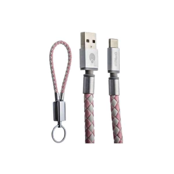 کابل شارژ USB به microUSB کوتتسی مدل keychain طول 10سانتی متر