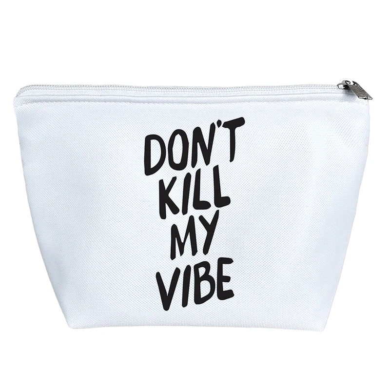 کیف لوازم آرایش دخترانه خندالو مدل Don't Kill My Vibe کد 6826