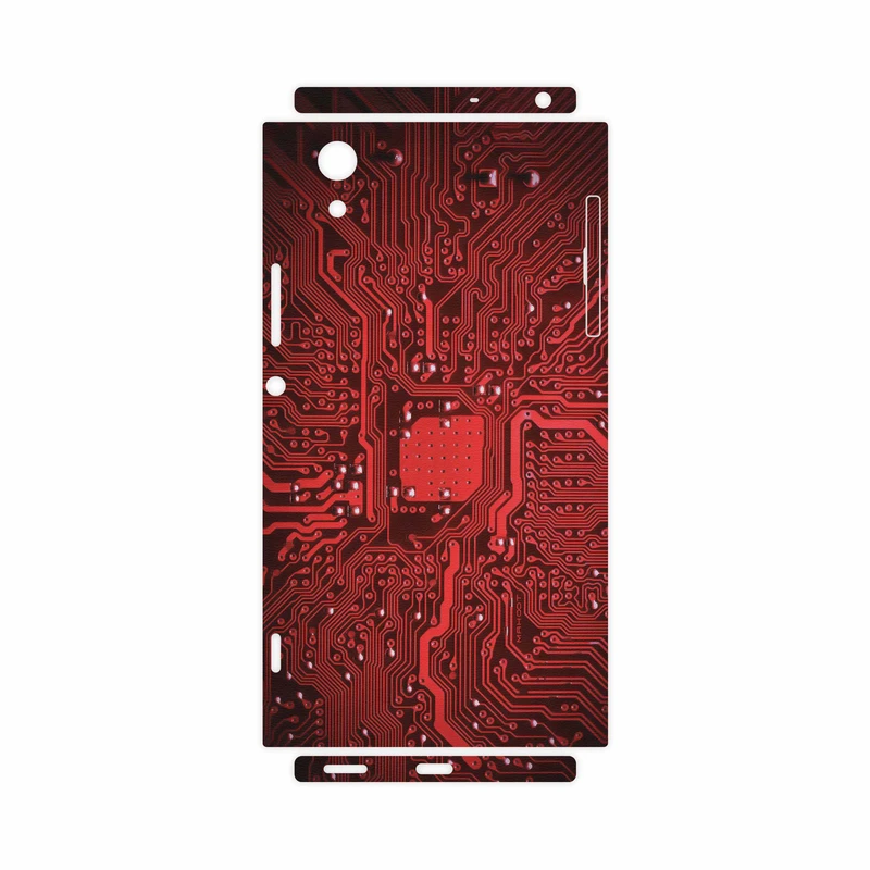 برچسب پوششی ماهوت مدل Red Printed Circuit Board-FullSkin مناسب برای گوشی موبایل سونی Xperia XA1