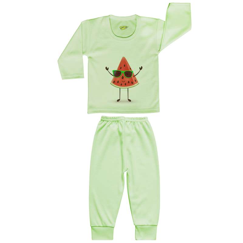 ست تی شرت و شلوار نوزادی کارانس طرح هندوانه مدل SBSG-4001