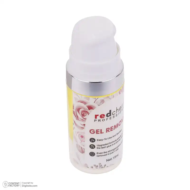 پاک کننده چسب مژه مصنوعی رد چری مدل Blueberry حجم 15 میلی لیتر