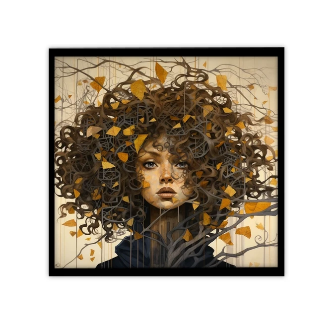 تابلو نوری بکلیت طرح نقاشی مدرن چهره مدل B-MID-17327