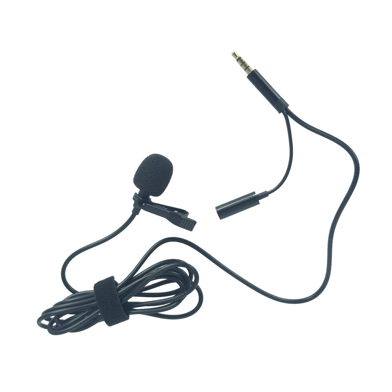 میکروفن یقه ای مدل میکروفون یقه ای مدل جک 3.5 mm همراه با خروجی صدا