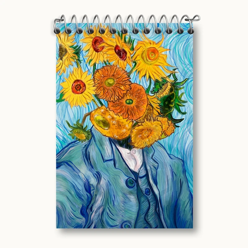 دفتر یادداشت 50 برگ خندالو مدل ونسان ونگوگ کد F278