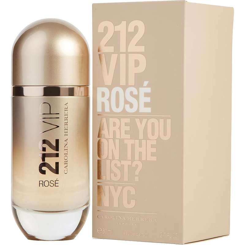 ادو پرفیوم زنانه کارولینا هررا مدل 212 VIP ROSE حجم 80 میلی لیتر