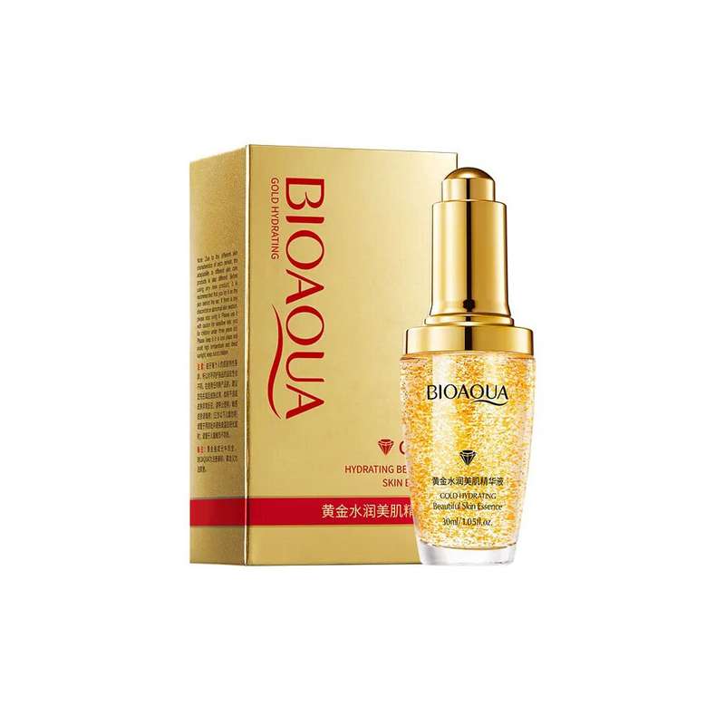 سرم پوست بایو آکوا مدل سرم آبرسان طلا حجم 30 میلی لیتر
