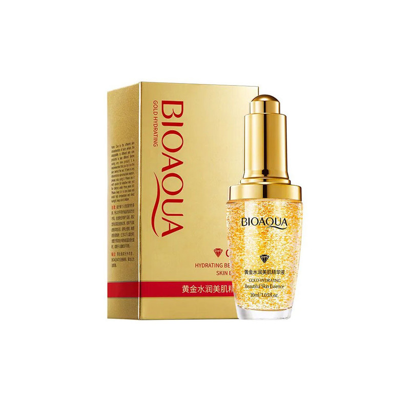 سرم پوست بایو آکوا مدل سرم آبرسان طلا حجم 30 میلی لیتر