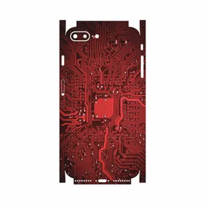 MAHOOT Red Printed Circuit Board-FullSkin Cover Sticker for Apple iPhone 7 Plus
