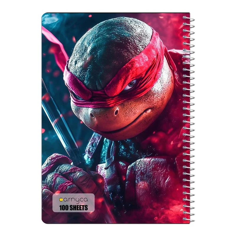 دفتر مشق 100 برگ سیمی کارنیکا طرح لاک پشت های نینجا Teenage Mutant Ninja Turtles کد 46142