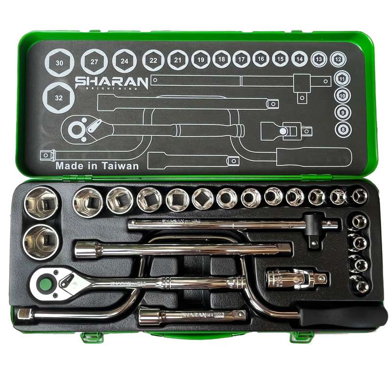 آچار بکس شاران مدل SM24-6PT مجموعه 24 عددی