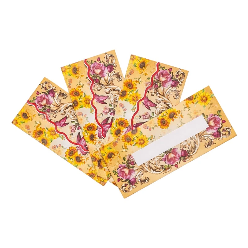 پاکت پول مدل افتابگردان کد p2 بسته 4 عددی