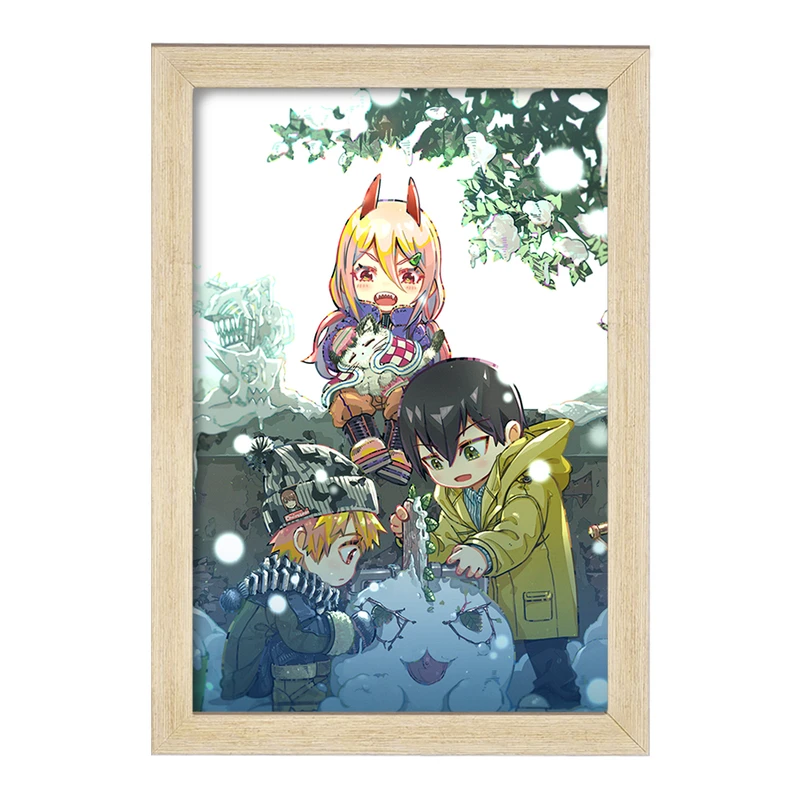 تابلو خندالو مدل اکی و پاور و دنجی انیمه مرد اره ای Chainsaw Man  کد 22323