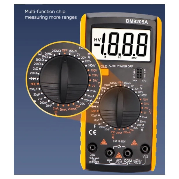 مولتی متر دیجیتال اکس تی مکس مدل DM9205A