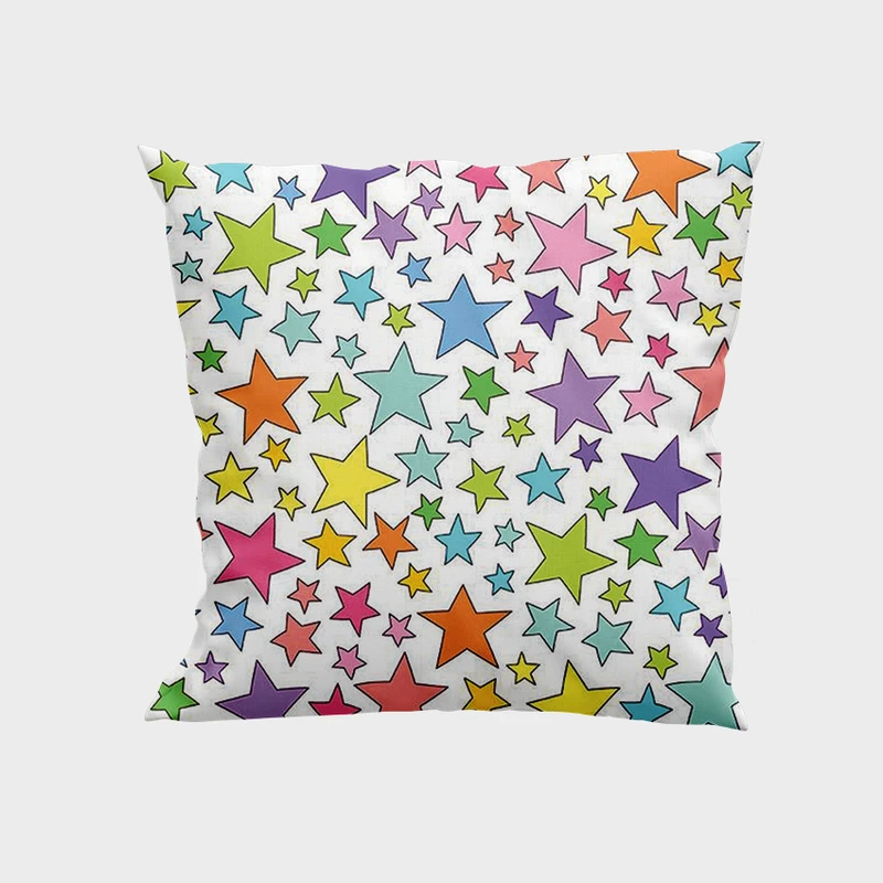 کوسن کودک پاد آفرین مدل ستاره های رنگارنگ کد DKK875